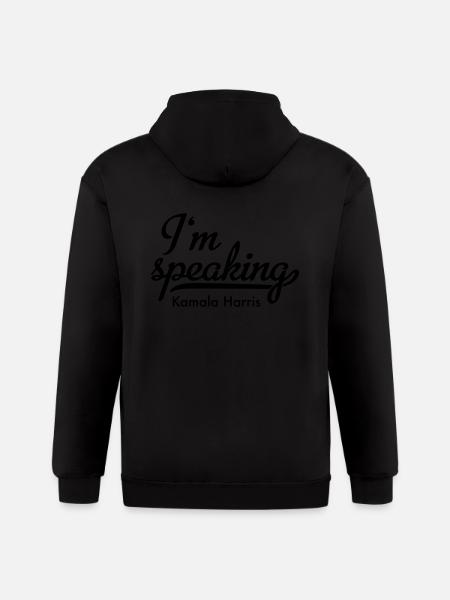I'm speaking - Gildan Heavy Blend Adult Zip Hoodie - black
