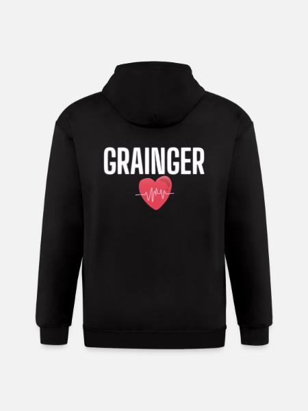 logo grainger - Gildan Heavy Blend Adult Zip Hoodie - black