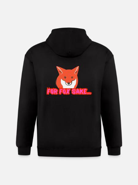 For Fox Sake - Gildan Heavy Blend Adult Zip Hoodie - black