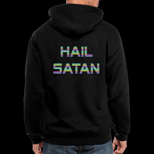 Hail Satan - Vaporwave - Men's Zip Hoodie