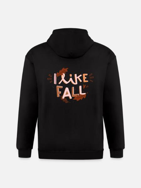 a fantastic fall - Gildan Heavy Blend Adult Zip Hoodie - black