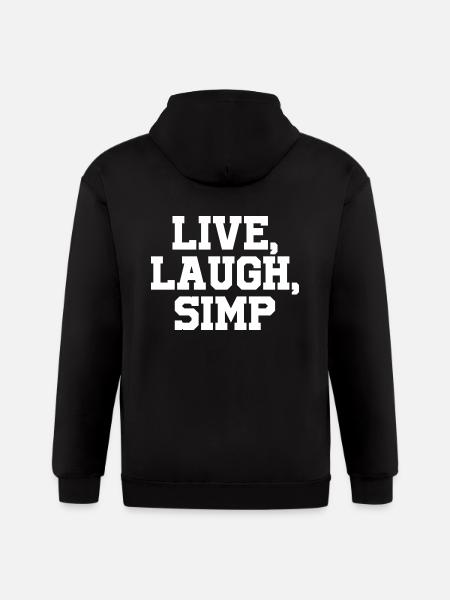 Live Laugh - Gildan Heavy Blend Adult Zip Hoodie - black