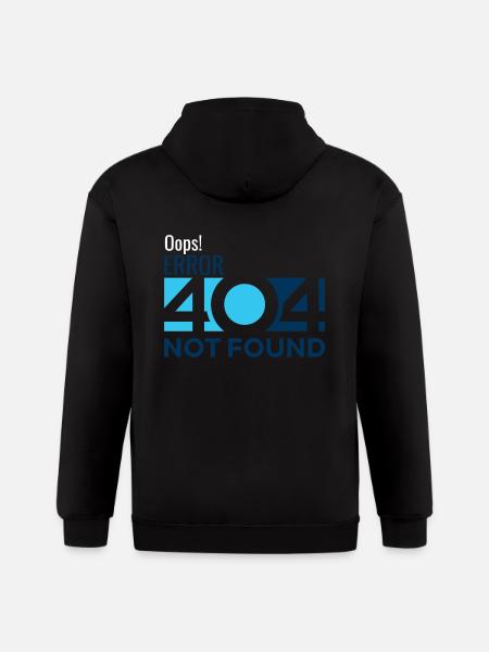Oops! Error 404 - Gildan Heavy Blend Adult Zip Hoodie - black
