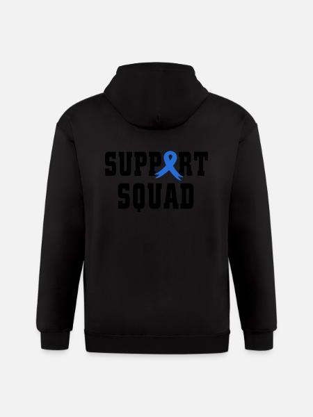Support Squad - Gildan Heavy Blend Adult Zip Hoodie - black