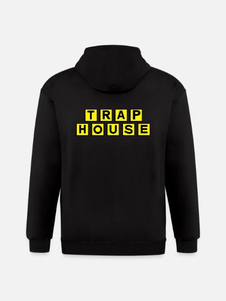 Trap House - Gildan Heavy Blend Adult Zip Hoodie - black
