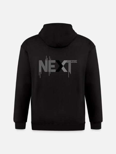 Next Level - Gildan Heavy Blend Adult Zip Hoodie - black