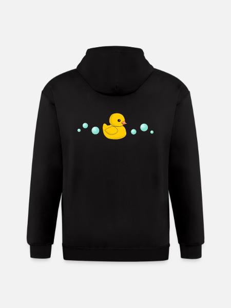 Rubber Ducky - Gildan Heavy Blend Adult Zip Hoodie - black