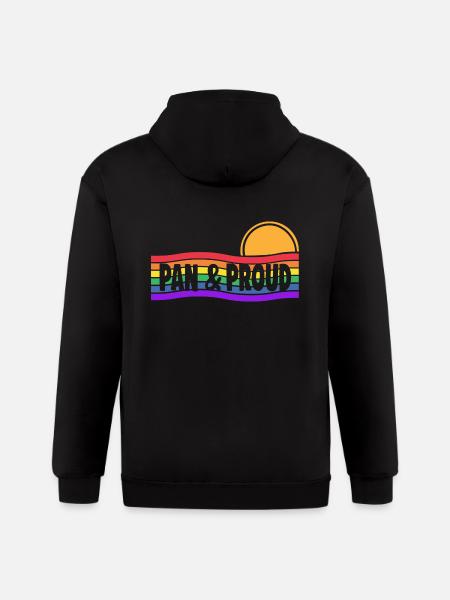 Pan Proud - Gildan Heavy Blend Adult Zip Hoodie - black