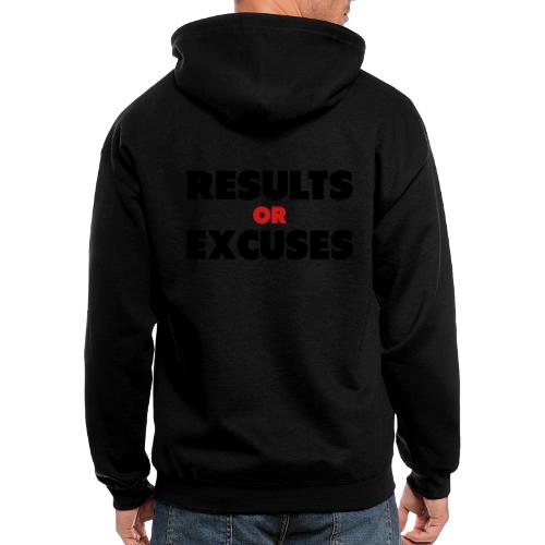 Results Or Excuses - Men's Zip Hoodie