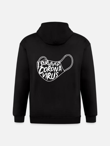 I SURVIVED NEWS - Gildan Heavy Blend Adult Zip Hoodie - black