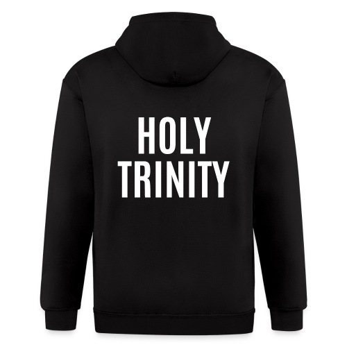 HOLY TRINITY (in white letters) - Men's Zip Hoodie