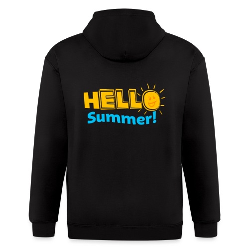 Kreative In Kinder Hello Summer! - Men's Zip Hoodie