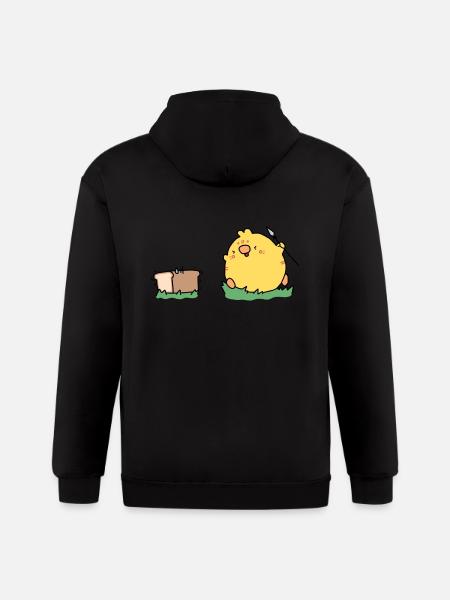 Bread Hunting - Gildan Heavy Blend Adult Zip Hoodie - black