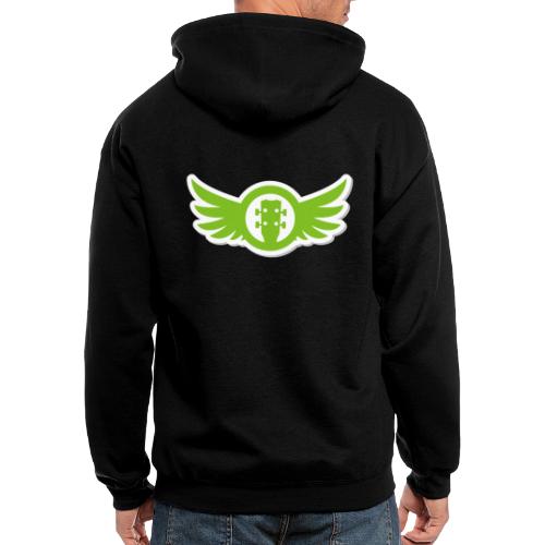 Ukulele Gives You Wings (Green) - Men's Zip Hoodie