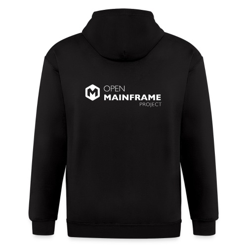 Open Mainframe Project - White Logo - Men's Zip Hoodie