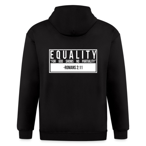 Equality Tee (BLK) - Men's Zip Hoodie