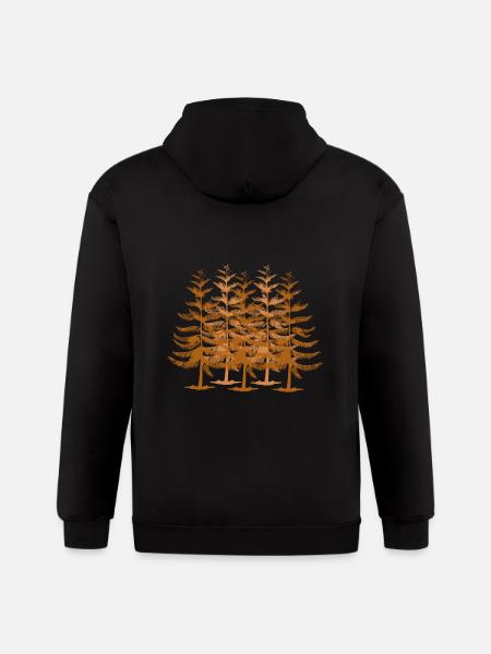 Into The Pine - Gildan Heavy Blend Adult Zip Hoodie - black