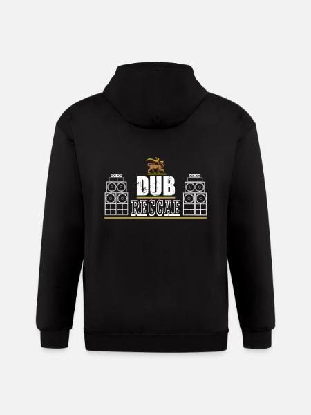Dub Reggae - Gildan Heavy Blend Adult Zip Hoodie - black