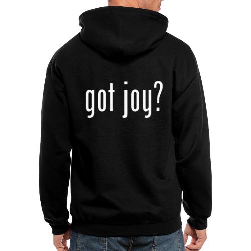 got joy? white - Men's Zip Hoodie