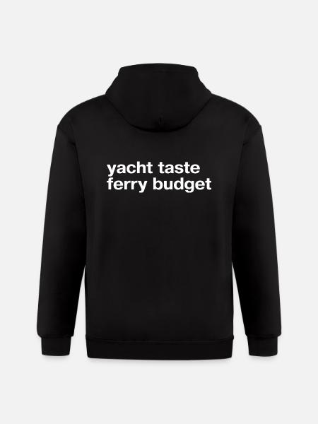 Yacht Taste Ferry Budget - Gildan Heavy Blend Adult Zip Hoodie - black