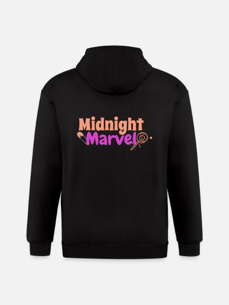 Midnight Marvel - Gildan Heavy Blend Adult Zip Hoodie - black