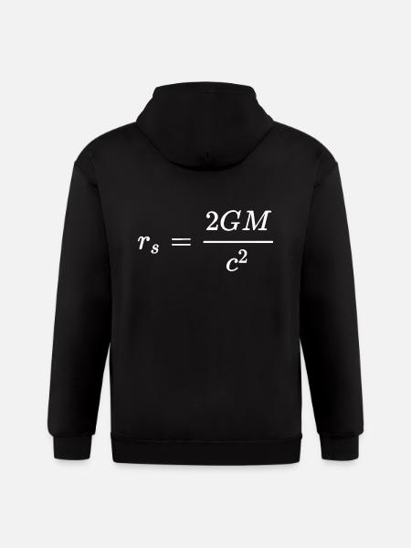 Schwarzschild Radius Dark General Relativity - Gildan Heavy Blend Adult Zip Hoodie - black