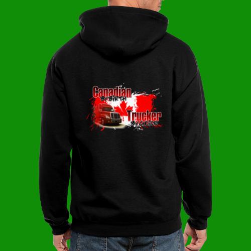 Canadian By Birth Trucker By Choice - Men's Zip Hoodie