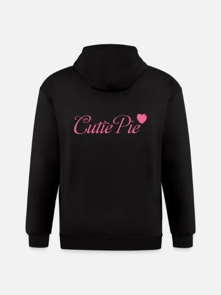 Cutie Pie - Gildan Heavy Blend Adult Zip Hoodie - black