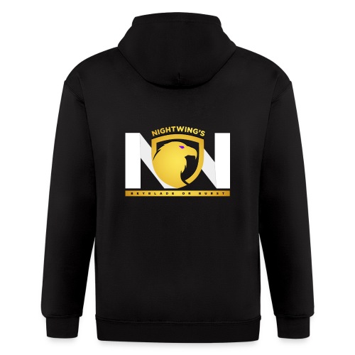 Nightwing GoldxWhite Logo - Men's Zip Hoodie