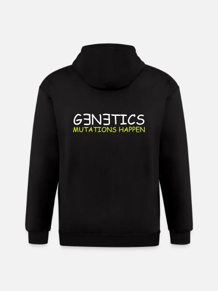 Genetics Mutations Happen - Gildan Heavy Blend Adult Zip Hoodie - black