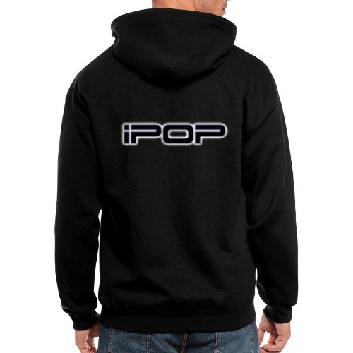 iPop Black Logo - Men's Zip Hoodie