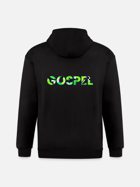 god - Gildan Heavy Blend Adult Zip Hoodie - black