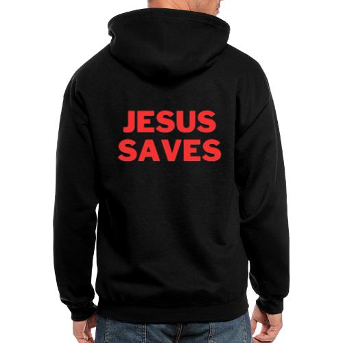 Jesus Saves - Men's Zip Hoodie
