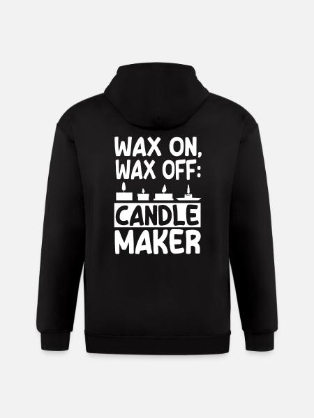 Candle Making - Gildan Heavy Blend Adult Zip Hoodie - black