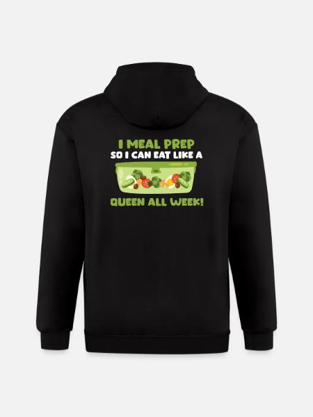 Great Meal Prep Shirt - Gildan Heavy Blend Adult Zip Hoodie - black