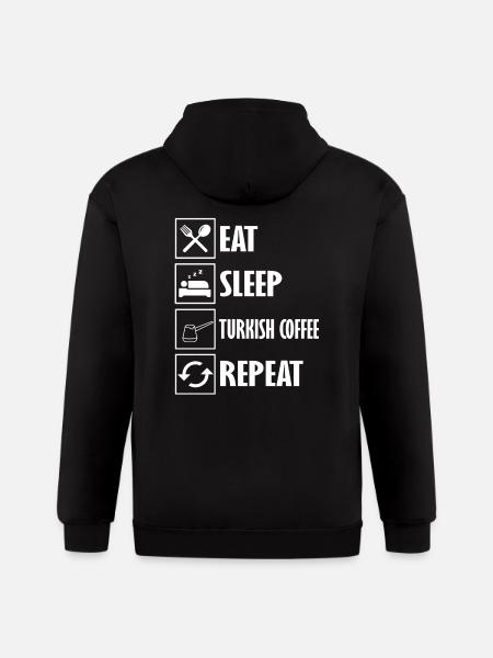 Turkish Coffee - Gildan Heavy Blend Adult Zip Hoodie - black