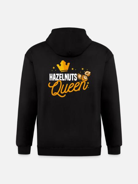 Hazelnut Queen - Gildan Heavy Blend Adult Zip Hoodie - black