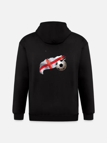 england away shirt - Gildan Heavy Blend Adult Zip Hoodie - black