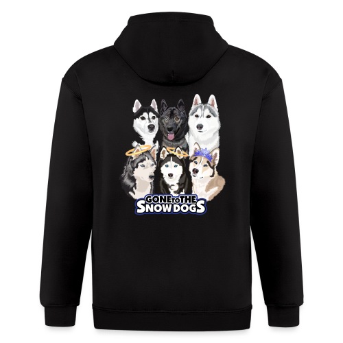 The Gone to the Snow Dogs Husky Pack - Men's Zip Hoodie