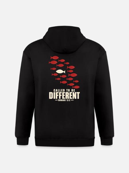 Called to Be Different - Gildan Heavy Blend Adult Zip Hoodie - black