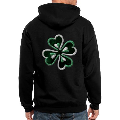 St Patricks Day Clover Shamrock Ireland Love - Men's Zip Hoodie