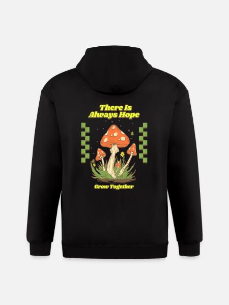 There is always hope - Gildan Heavy Blend Adult Zip Hoodie - black
