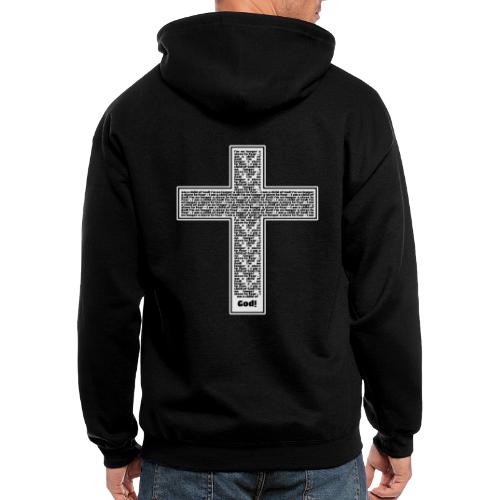 Jesus cross. I'm no longer a slave to fear. - Men's Zip Hoodie
