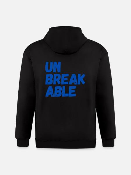 Unbreakable: The Art of Resilience - Gildan Heavy Blend Adult Zip Hoodie - black