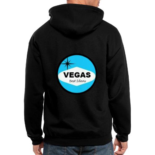 Vegas Best Ideas Circle Logo - Men's Zip Hoodie