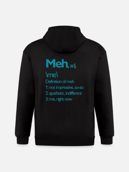 Meh right now - Gildan Heavy Blend Adult Zip Hoodie - black