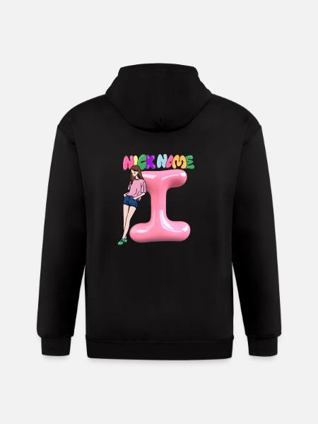 Nick Name I - Gildan Heavy Blend Adult Zip Hoodie - black