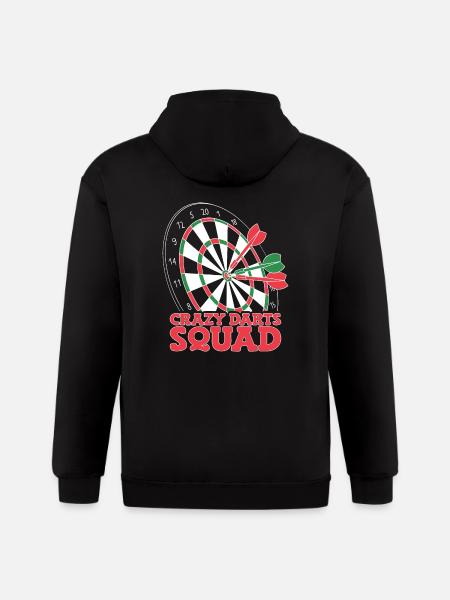 Darts Player Dart - Gildan Heavy Blend Adult Zip Hoodie - black
