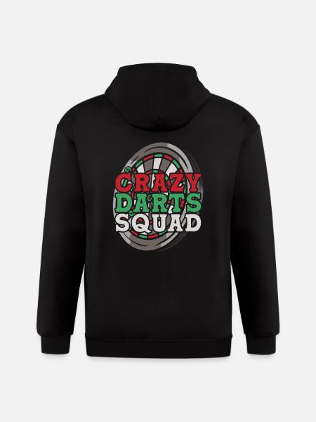 Darts Player Dart - Gildan Heavy Blend Adult Zip Hoodie - black