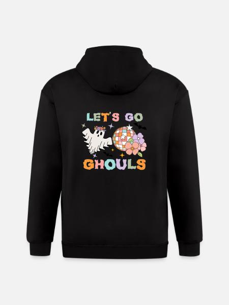 LET S GO GHOULS - Gildan Heavy Blend Adult Zip Hoodie - black